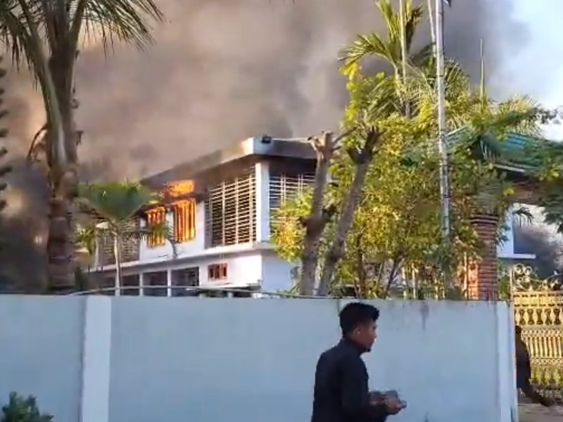 Assam: Tense situation at West Karbi Anglong after fresh incidents of arson (Photo: @afridahussai/X)