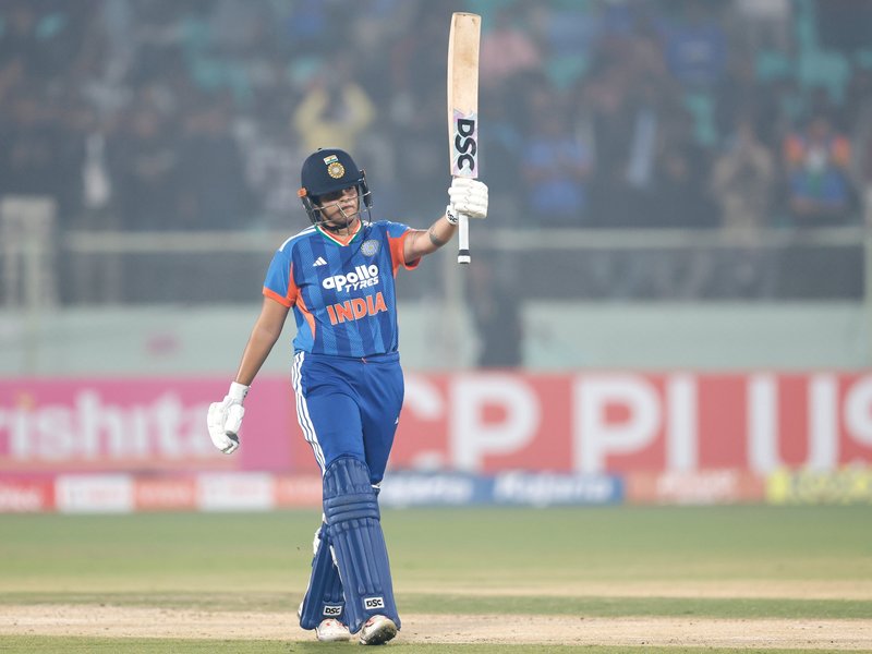 Shafali Verma, Shree Charani star as India thrash Sri Lanka Women by seven wickets in the second T20I of five-match series at the Dr. Y. S. Rajasekhara Reddy ACA VDCA Cricket Stadium to take a 2-0 lead in the five-match T20I series. Photo credit: BCCI Women