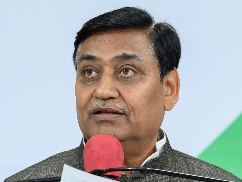 Rajasthan Congress President Govind Singh Dotasra addresses a press conference at the party headquarters in Jaipur on Tuesday, December 23, 2025. (Photo: IANS)