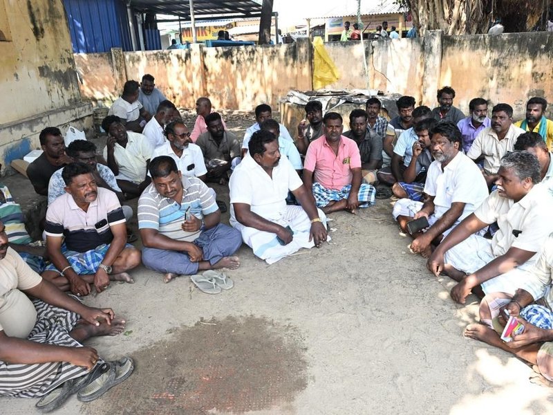 Fishermen in TN's Rameswaram on one-day protest; families seek release of 12 arrested  by Sri Lankan Navy