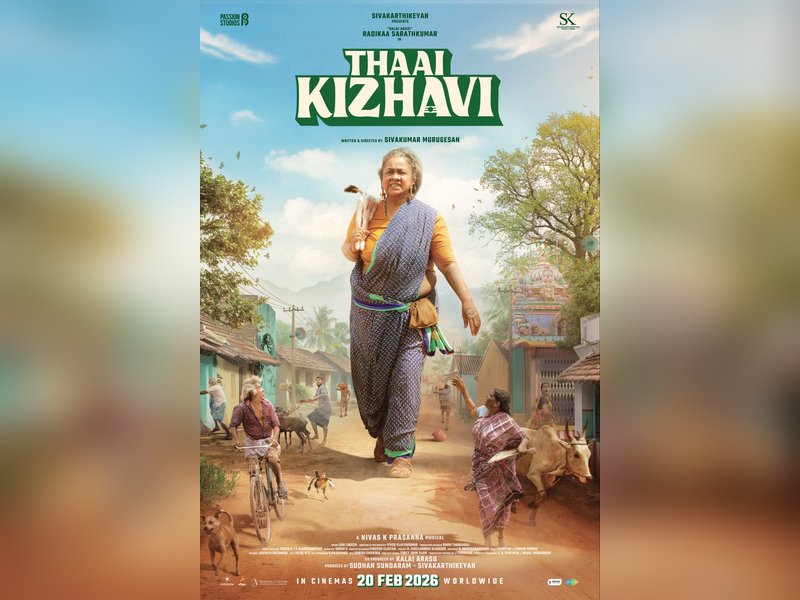 Radhika Sarathkumar-starrer 'Thaai Kizhavi' to release on February 20 next year (Photo Credit: Sivakarthikeyan Productions/X)