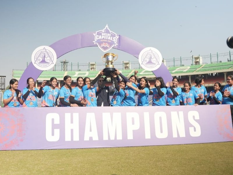 Modern School Barakhamba Road reigns supreme, claim double by winning both boys' and girls' titles in DC School Cup 2025 on Wednesday. Photo credit: Delhi Capitals
