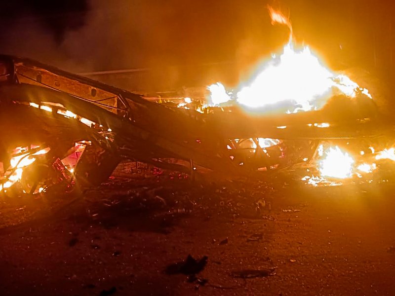 Six burnt alive, 21 injured as sleeper bus catches fire after collision in K'taka