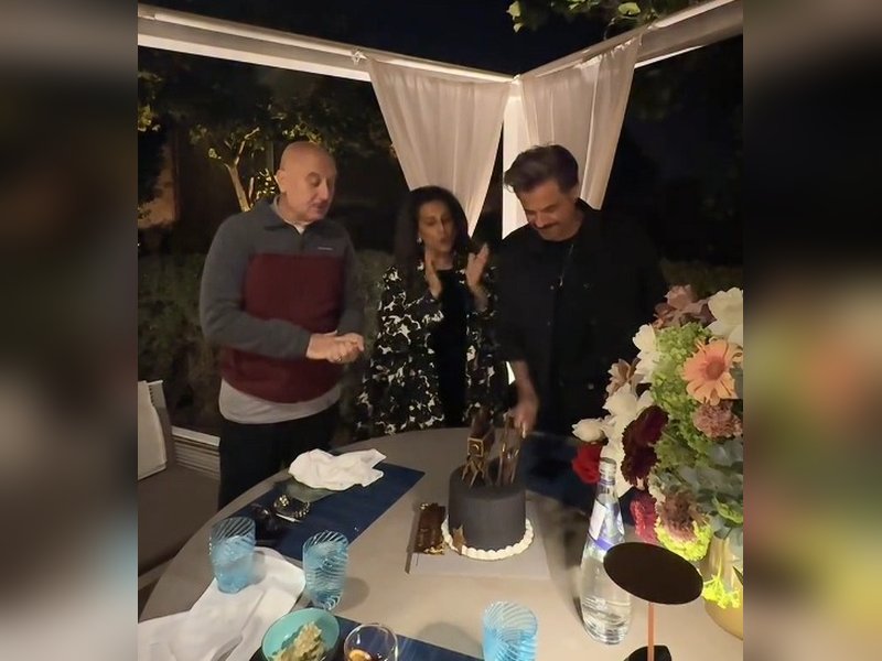 Anupam Kher gives a glimpse into Anil Kapoor’s ‘quiet’ birthday celebration
