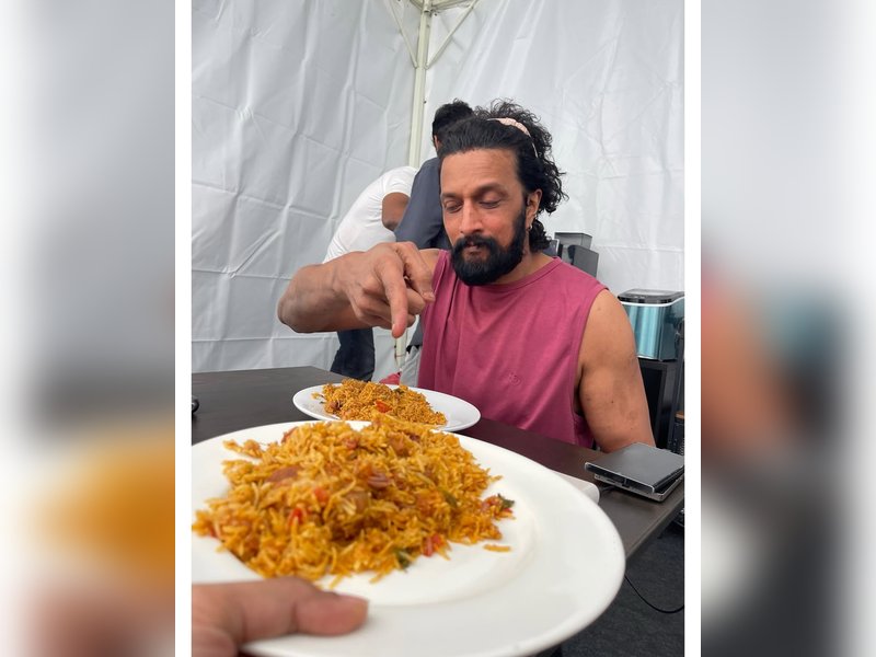Actress Roshini Prakash tells Kichcha Sudeep: Thank you for the best slow cooked biryani! (Photo Credit: Roshini Prakash/Instagram)
