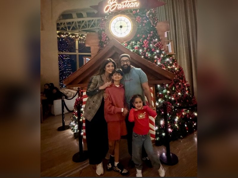 Shilpa Shetty rings in Christmas with family, drops adorable glimpses from celebration