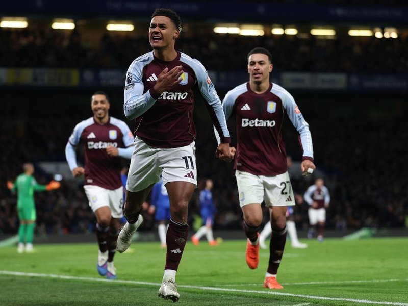 Villa beat Chelsea to equal club record with 11th straight win