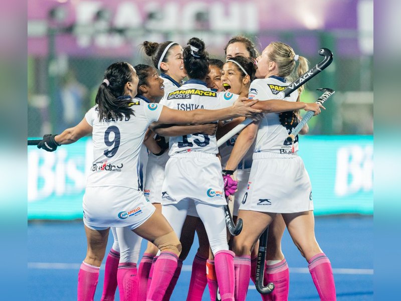 SG Pipers beat Ranchi Royals 2-0 in the opening clash of the Women's Hockey India League (HIL) 2025-26 Season at the Marang Gomke Jaipal Singh Munda Astro Turf Stadium in Ranchi on Sunday. Photo credit: Hockey India