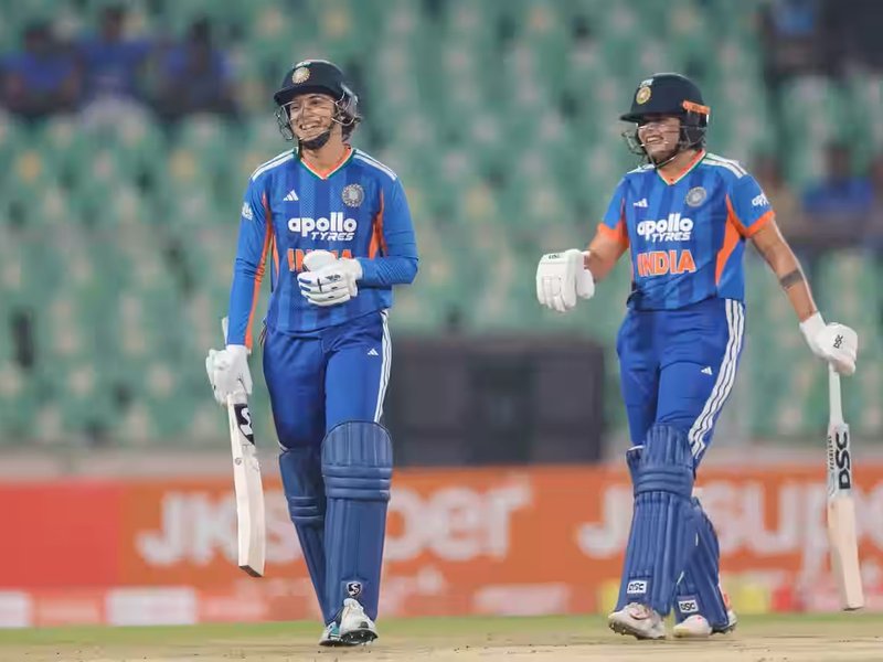 Fifties from Smriti Mandhana and Shafali Verma take India Women to 30-run win over spirited Sri Lanka Women in the fourth women’s T20I at the Greenfield International Stadium on Sunday. Photo credit: BCCI