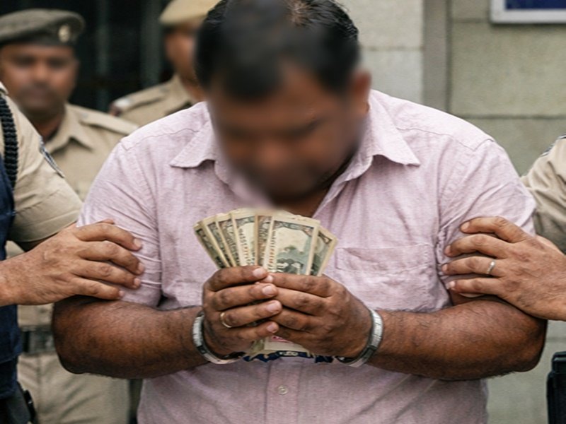 Bihar: Sales Tax Dept peon caught taking Rs 75,000 bribe