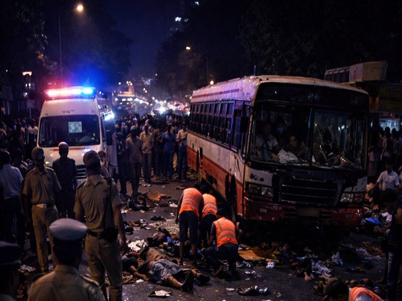 Two killed, several injured as BEST bus mows down pedestrians after losing control in Mumbai (Photo: AI Generated Image)
