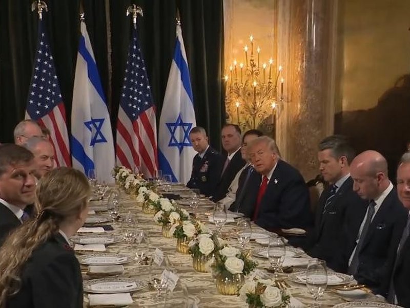 Trump sets hard line on Hamas, Iran at Netanyahu meet