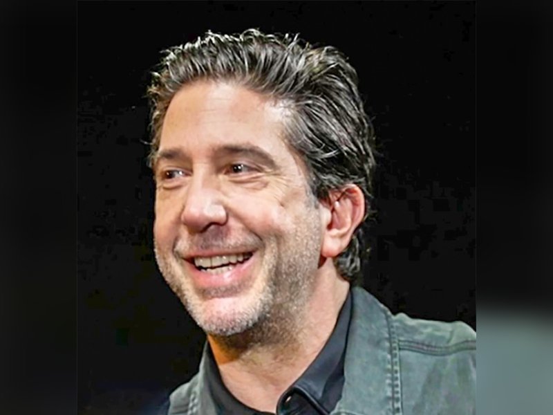 David Schwimmer holding hands with Eliana Jolkovsky on recent date
