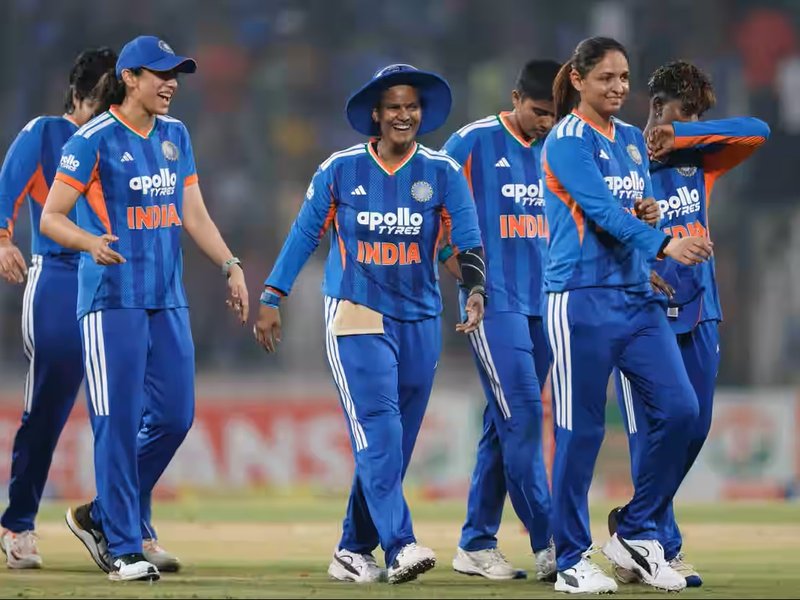 Harmanpreet Kaur and bowlers combine as India whitewash Sri Lanka 5-0 in five-match T20I series in Thiruvananthapuram on Tuesday. Photo credit: IANS/IANS/X @BCCIWomen)