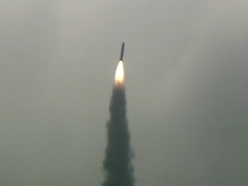India conducts successful test of Pralay, quasi-ballistic missile off Odisha coast (Photo: IANS)