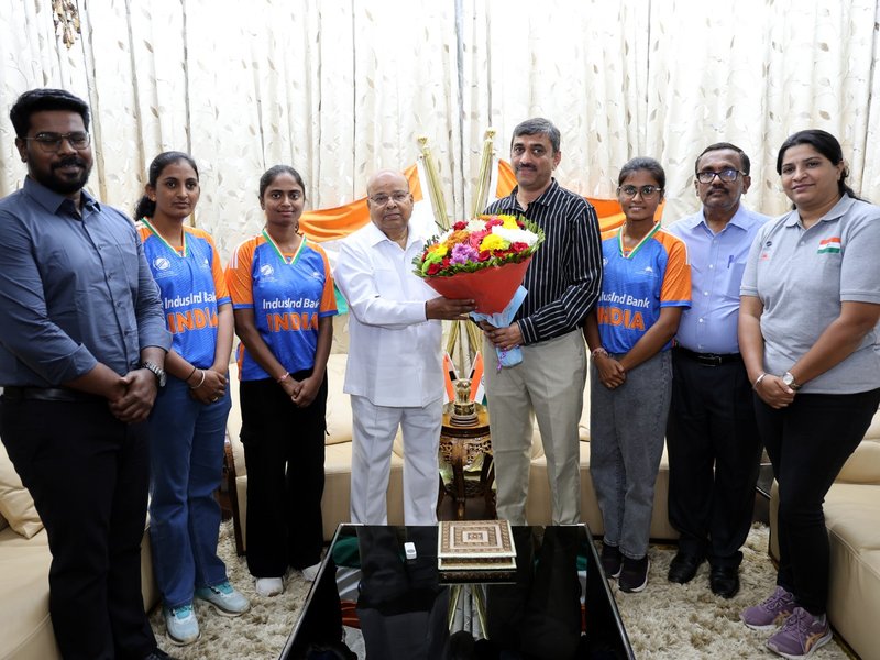 Karnataka Governor felicitates state players part of India’s historic triumph in Women’s T20 WC for the Blind