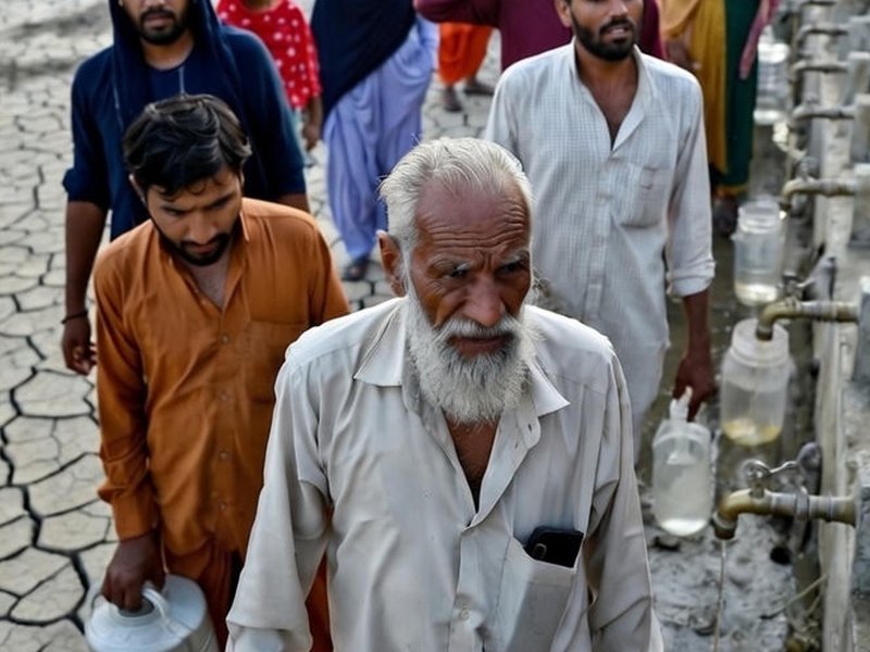 Pakistan: Fund-starved Karachi faces acute water shortage as leaders dither (AI Generated Image)