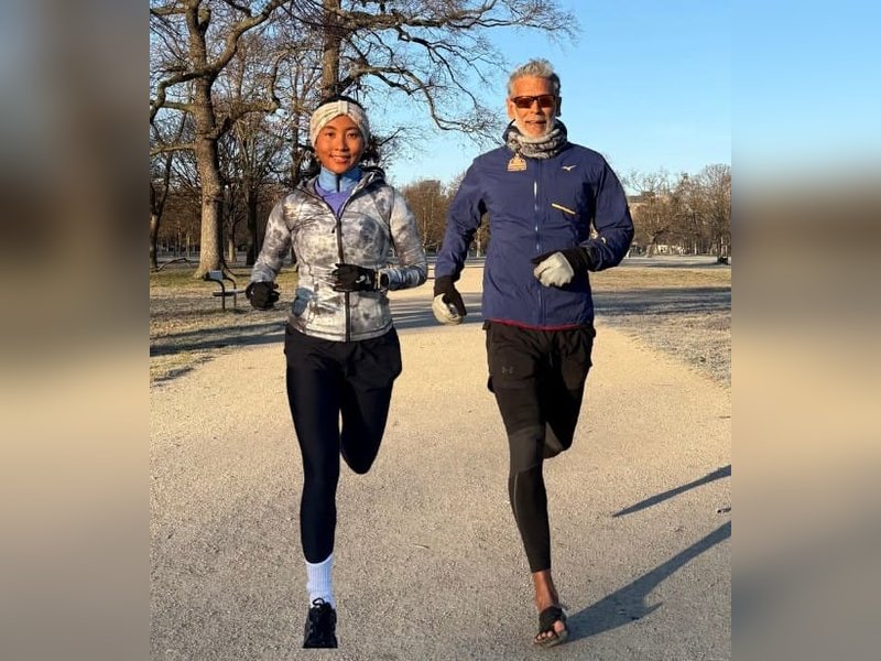 Milind Soman, Ankita Konwar spend New Year by 'running 3 countries in 2 days'