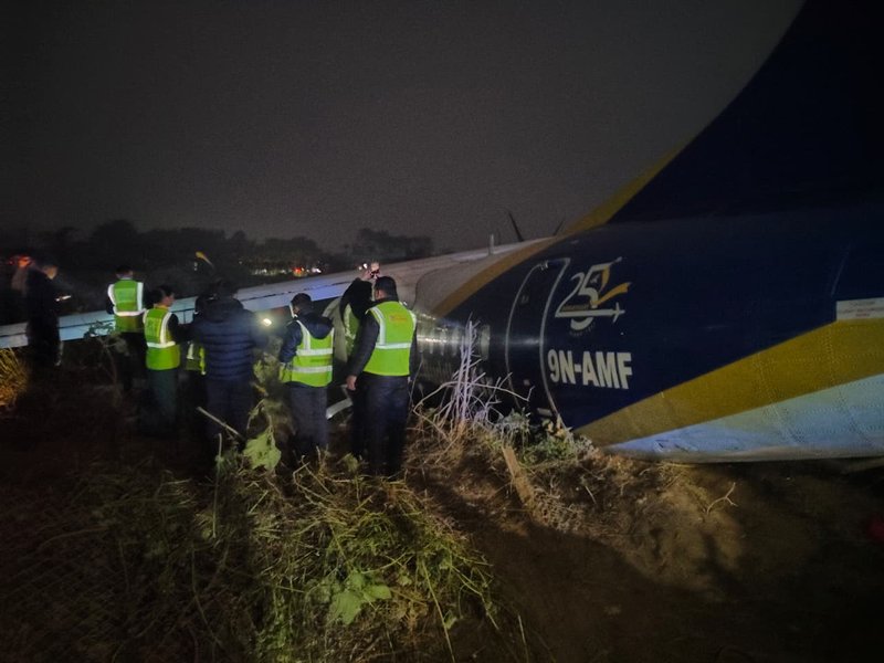 Nepal: Buddha Air turboprop veers off runway at Bhadrapur Airport, all 55 on board safe