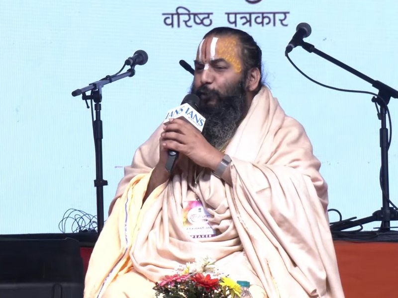 शब्दोत्सव 2026: 'इतिहास' शब्द भारत की देन, वेद जितना प्राचीन है हमारा इतिहास- आचार्य मिथिलेशनन्दिनीशरण