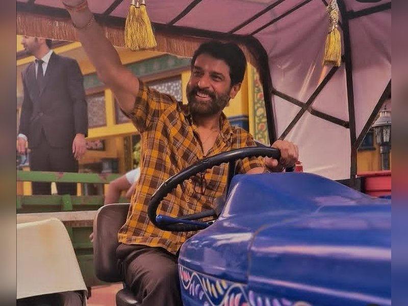 Shakti Anand has fun day on set during tractor shoot for ‘Mahadev & Sons’