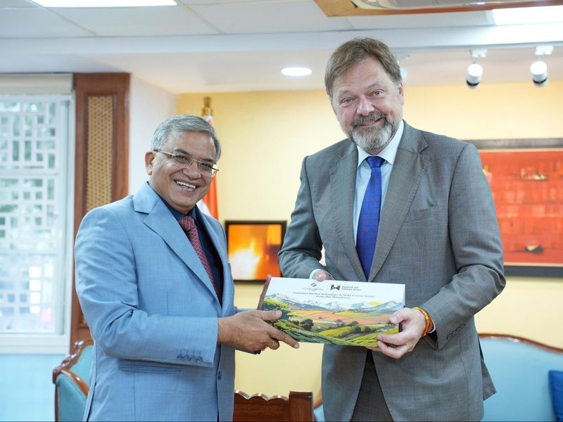 CEC Gyanesh Kumar holds diplomatic engagements with Norwegian, German Ambassadors (Photo: @AmbAckermann/X)