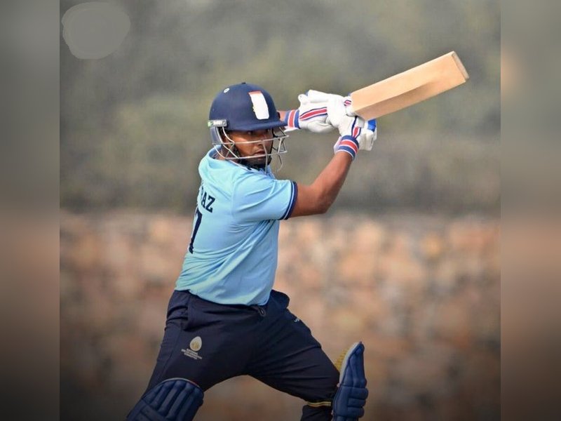 Sarfaraz Khan slams the fastest List A half-century by an Indian