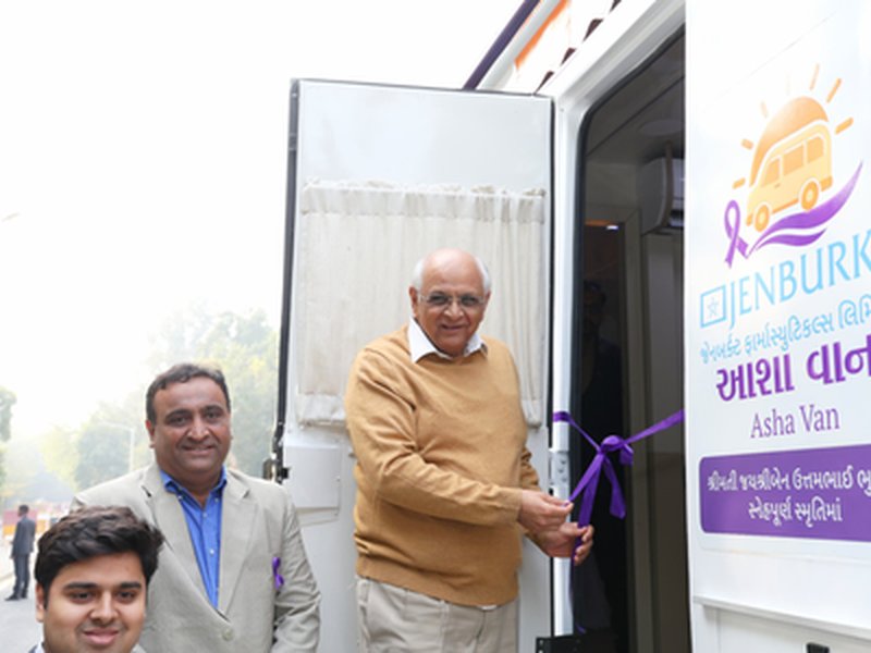 Gujarat CM Patel inaugurates cancer screening van 