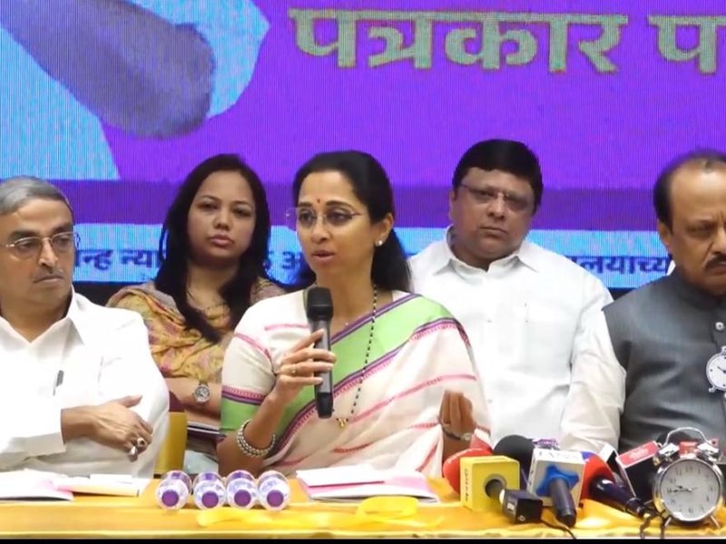 Ajit Pawar, Supriya Sule bury hatchet for now; share political stage to release manifesto for developed Pune