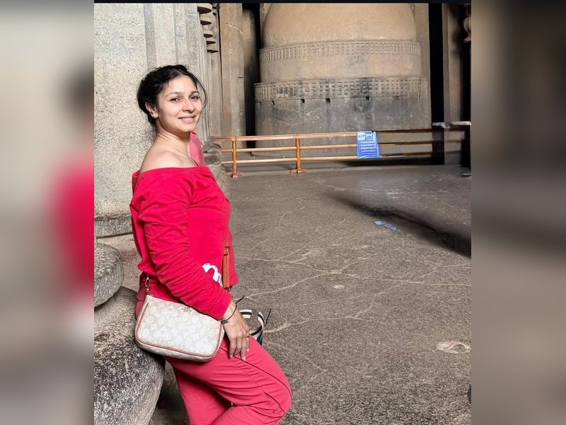 Tanishaa Mukerji starts the new year 'connecting with ancient knowledge at Karla Caves'
