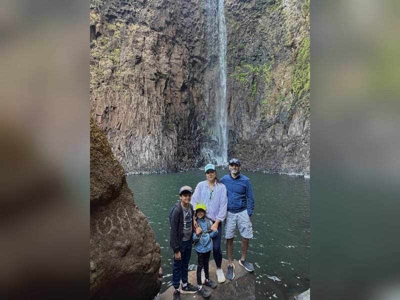 Sameera Reddy with little kids & husband opts for a strictly 'No TV, No Phone' vacation 