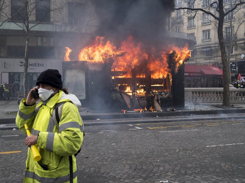 Europe marks new year's eve with fires, riots and attacks on emergency services 