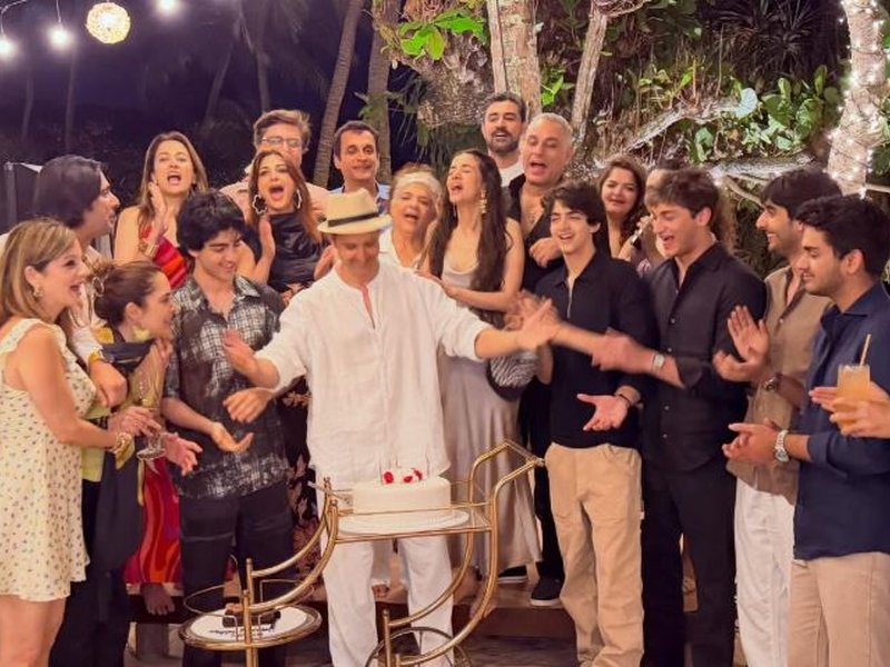 Hrithik Roshan shares pictures from birthday bash featuring girlfriend Saba Azad, ex-wife Sussanne Khan