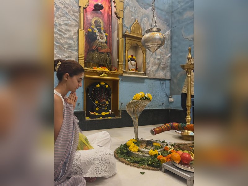 Ananya Panday kicks off the week with some divine blessing: 'Har Har Mahadev'