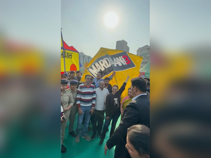 Rani Mukerji flies kites in Gujarat: Thrilled to see the love for ‘Mardaani’ here