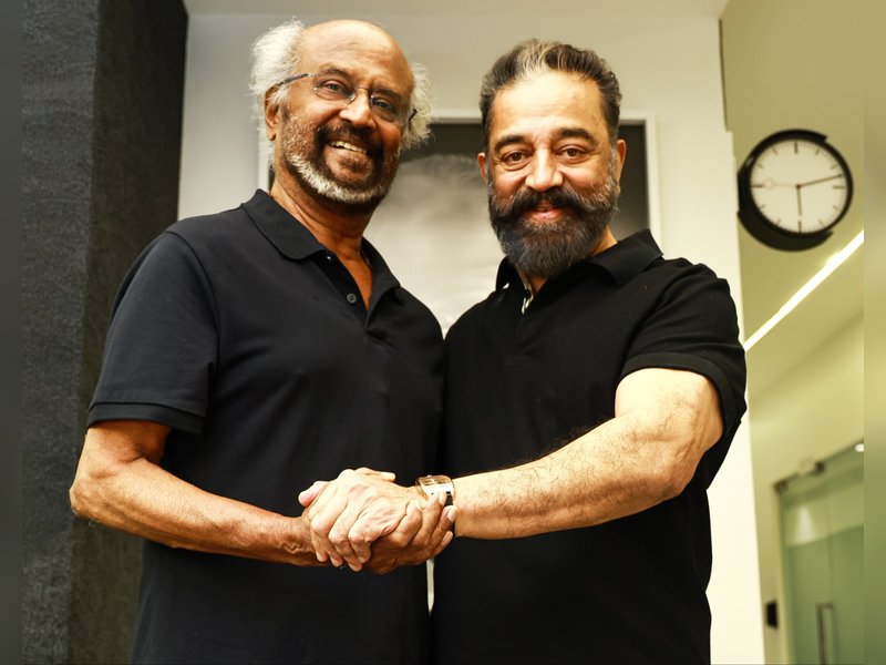 Rajinikanth: Shooting for #Thalaivar173 will begin in April (Photo Credit: Kamal Haasan/X)