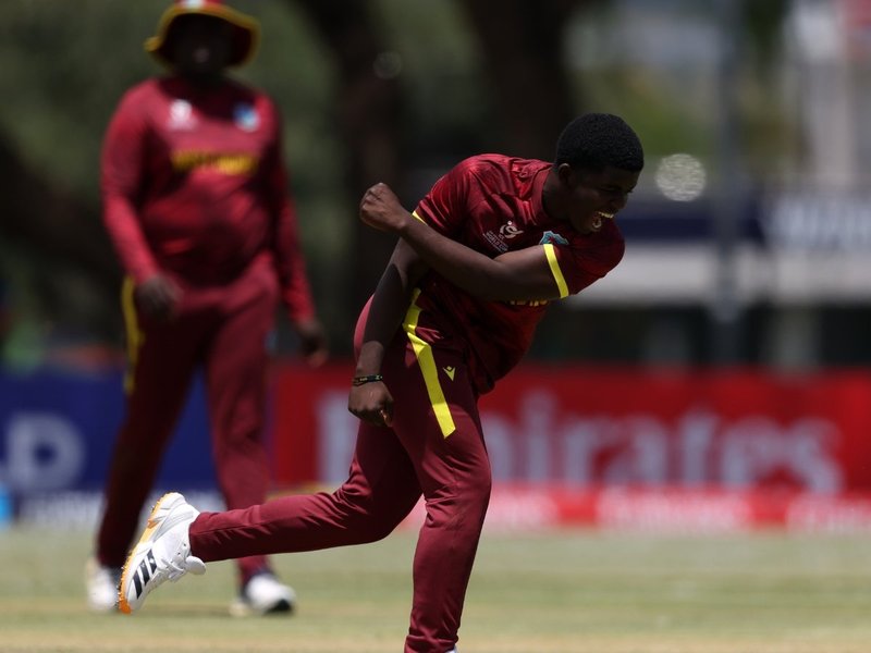 West Indies make winning start with win over Tanzania in the ICC Men's Under-19 Cricket World Cup at the High-Performance Oval in Windhoek, Namibia, on Thursday. Photo credit: ICC. 