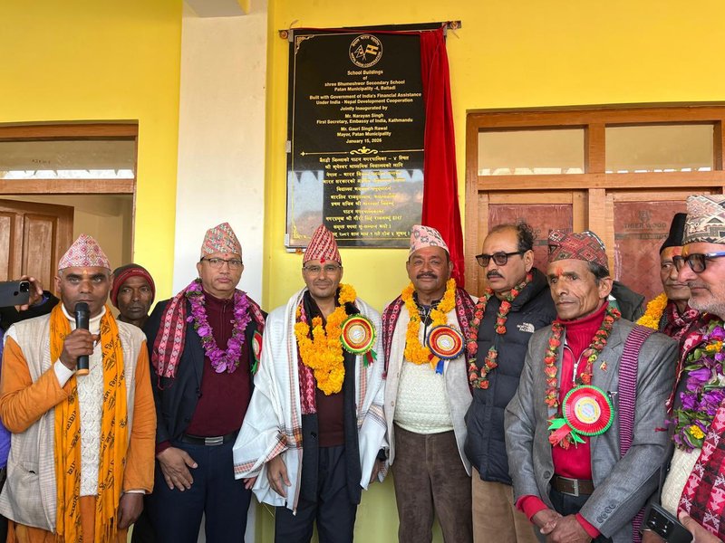 India-funded school building opens in Nepal's Baitadi