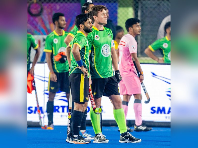 Ranchi Royals cap off home leg with third win on the trot, beating JSW Soorma Hockey Club in the Men’s Hockey India League (HIL) at the Marang Gomke Jagpal Singh Astro Turf Hockey Stadium in Ranchi on Friday. Photo credit: Hockey India