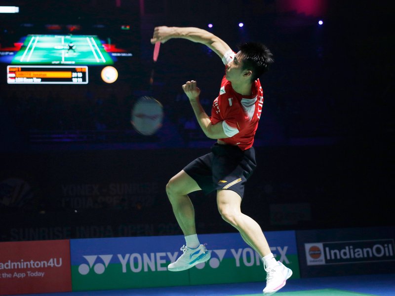 China's Li Shifeng, Loh Kean Yew & Jonatan Christie crash out of the BWF World Championship 2026 at the Indira Gandhi Indoor Stadium in New Delhi on Thursday. Photo credit: IANS