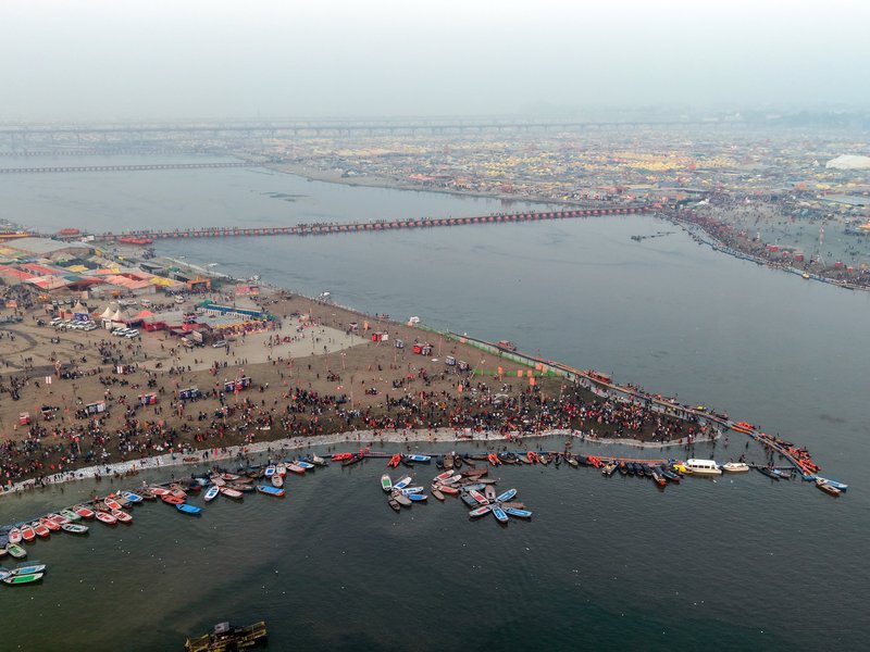 Devotees throng Haridwar, Varanasi, Prayagraj to take holy dip on Mauni Amavasya