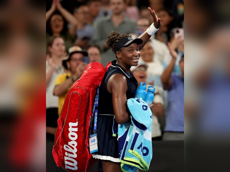 Venus Williams bows out in first round after loss to Olga Danilovic in the first round of the Australian Open 2026 at the John Cain Arena in Melbourne on Sunday. Photo credit: Australian /XOpen 