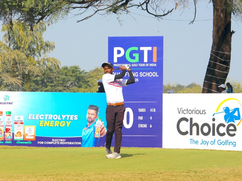 Md Nawab wins Pre-Qualifying I of PGTI Qualifying School 2026 as 27 players qualify for Final Stage to be held from January 27 – 30. Photo credit: PGTI