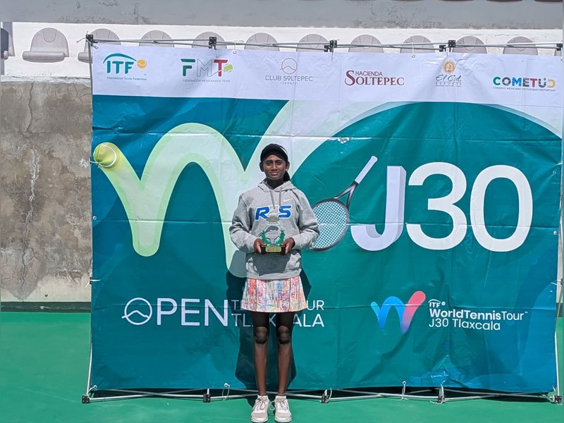 India’s Srishti Kiran clinches the ITF World Tennis Tour Juniors J30 title in Mexico (Credit: ITF)