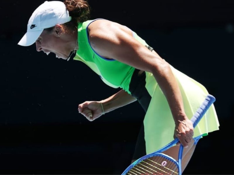Aus Open: Defending champ Keys survives Oliynykova scare to reach second round