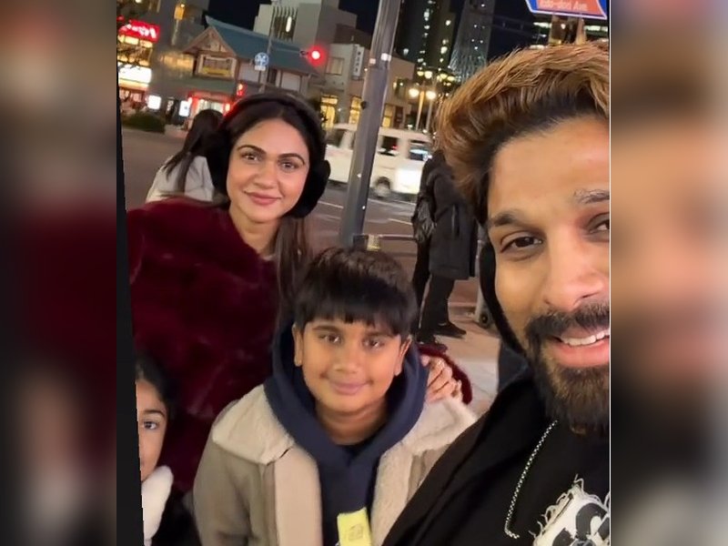 Allu Arjun's Tokyo trip is all about family, fun and good food