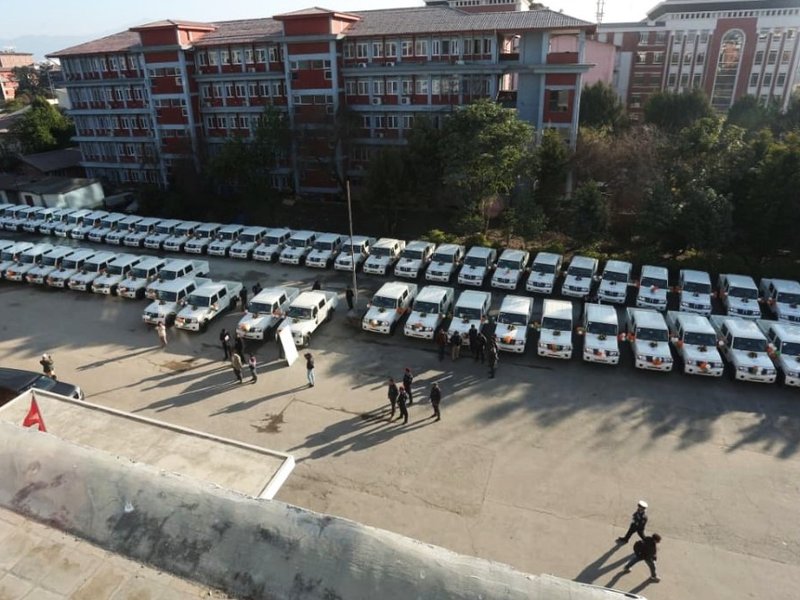 Nepal receives over 60 vehicles from India in first tranche of election support