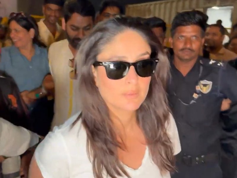 Kareena Kapoor Khan returns to Mumbai, arrives in style