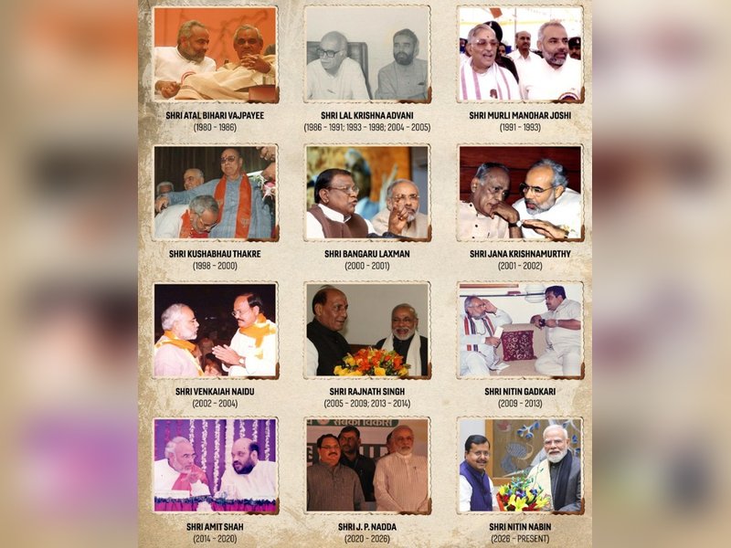 PM Modi keeps unbroken bond with all BJP Presidents (Photo: @modiarchive/X)
