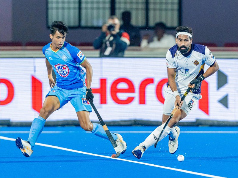 Hyderabad Toofans clinch 3-2 win against HIL GC; jump to third place in their last league stage match of the Men’s Hockey India League (HIL) at the Kalinga Hockey Stadium in Bhubaneswar on Tuesday. Photo credit: Hockey India